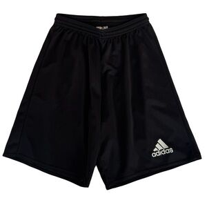 Adidas Black Athletic Shorts Unisex Woman Man XS Elastic Waist Drawstrings